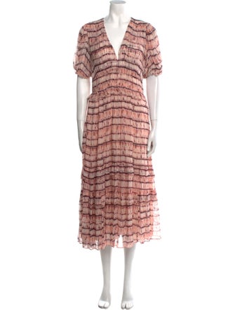Ulla Johnson Silk Midi Length Dress