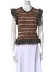 Ulla Johnson Striped Crew Neck Top