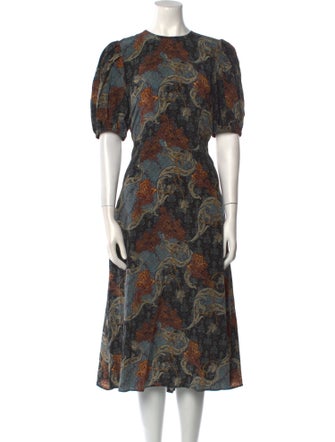 Ulla Johnson Silk Midi Length Dress