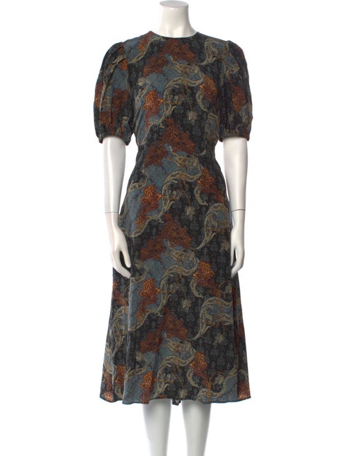 Ulla Johnson Silk Midi Length Dress