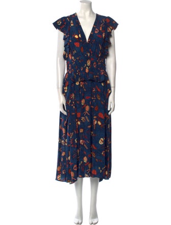 Ulla Johnson Silk Midi Length Dress