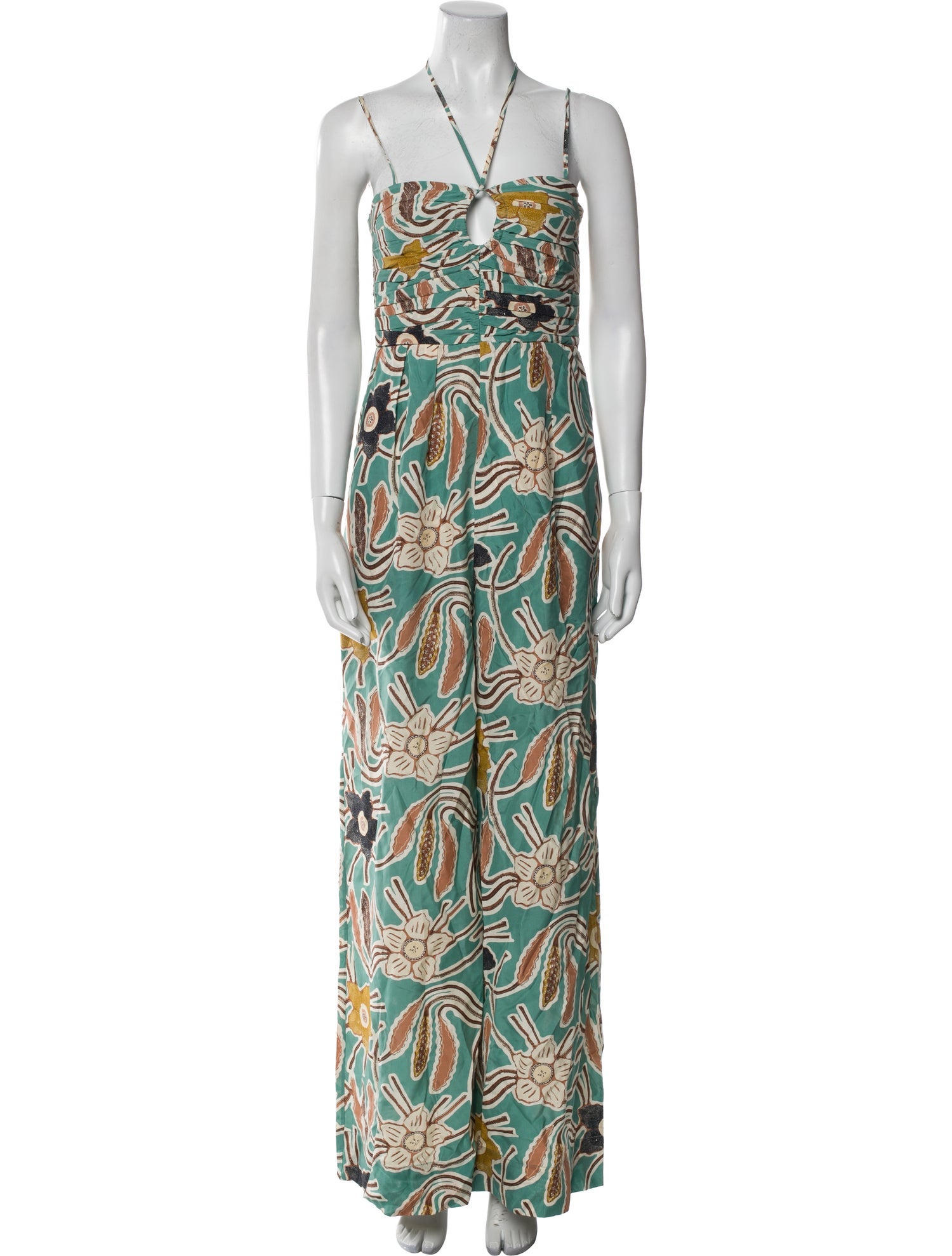 Ulla Johnson Silk Floral Print Jumpsuit