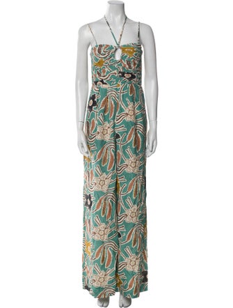 Ulla Johnson Silk Floral Print Jumpsuit