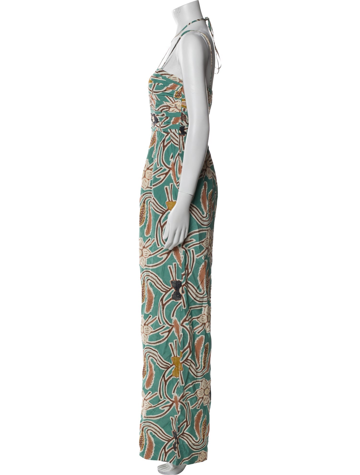 Ulla Johnson Silk Floral Print Jumpsuit
