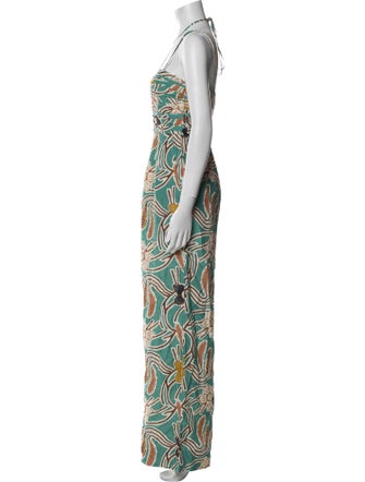 Ulla Johnson Silk Floral Print Jumpsuit