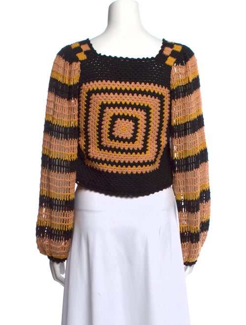 Ulla Johnson Striped Square Neckline Sweater