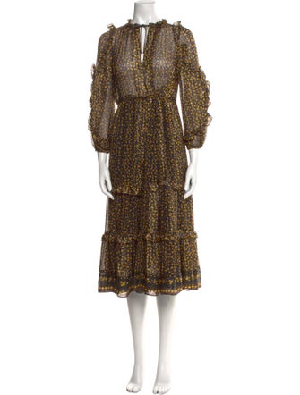 Ulla Johnson Silk Midi Length Dress