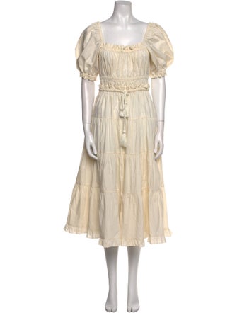 Ulla Johnson Square Neckline Long Dress