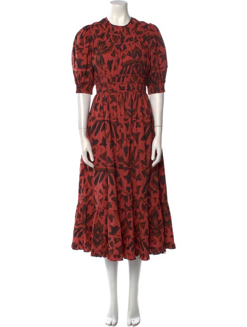 Ulla Johnson Printed Midi Length Dress