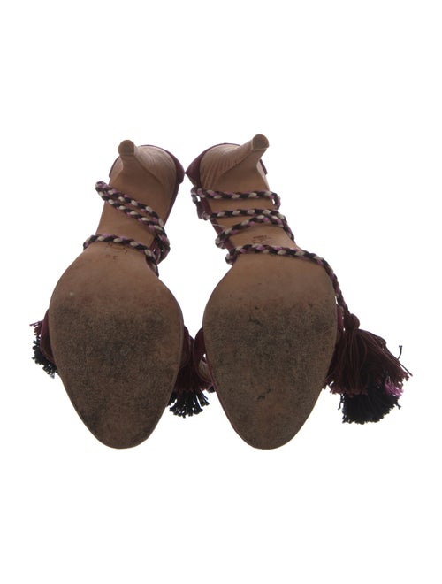 Ulla Johnson Suede Colorblock Pattern Sandals