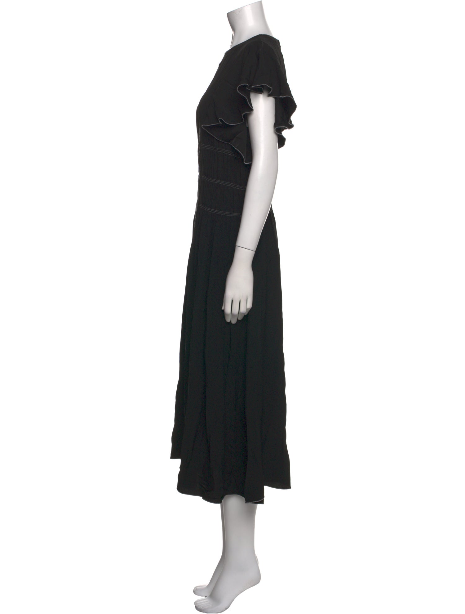Ulla Johnson Crew Neck Midi Length Dress