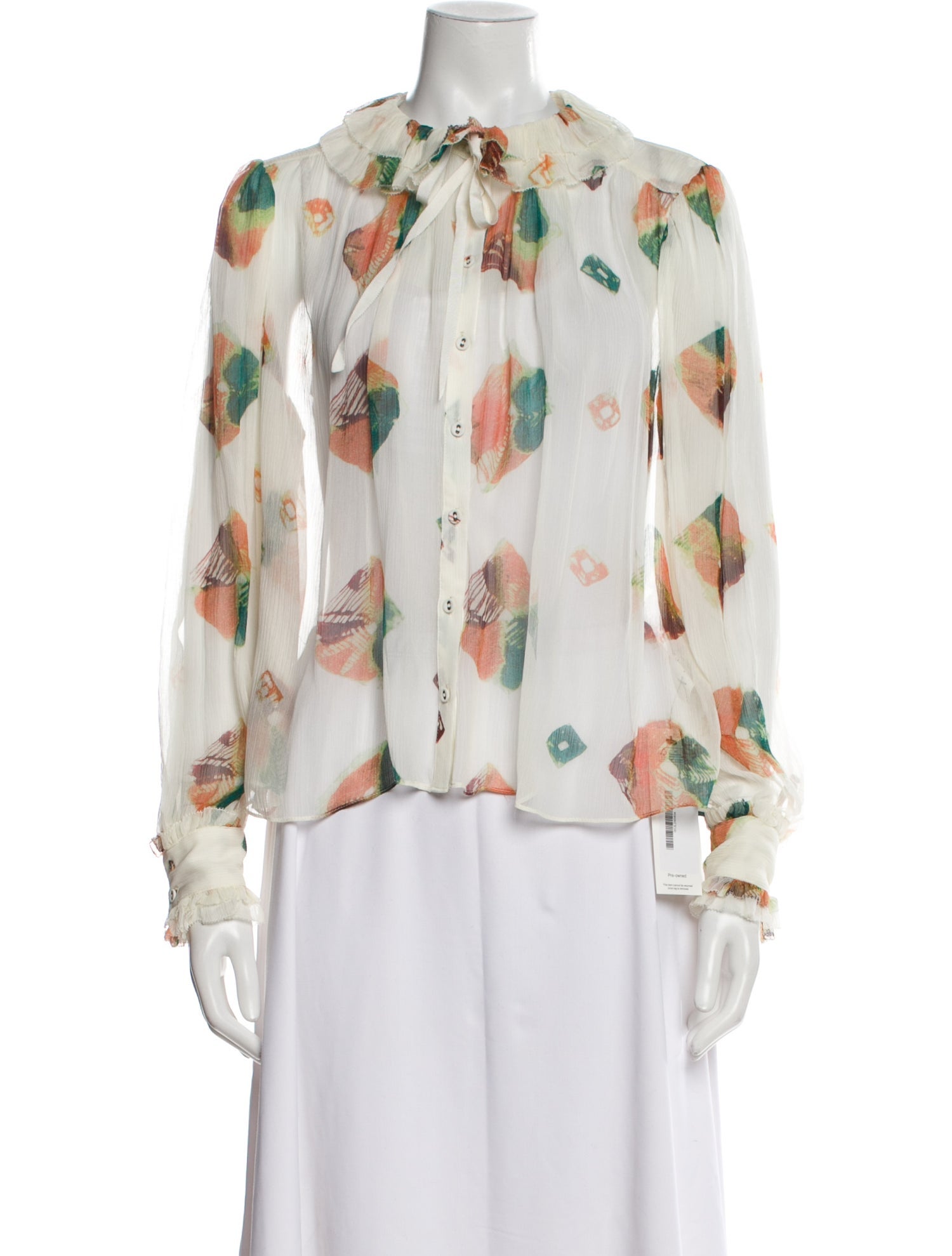 Ulla Johnson Silk Floral Print Blouse w/ Tags