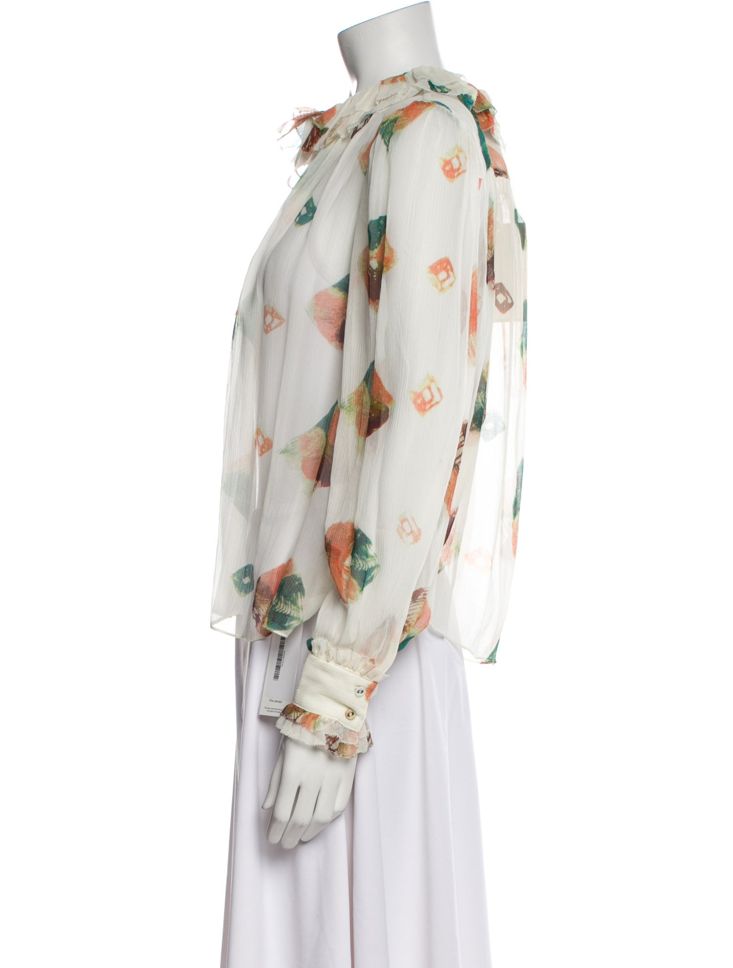 Ulla Johnson Silk Floral Print Blouse w/ Tags