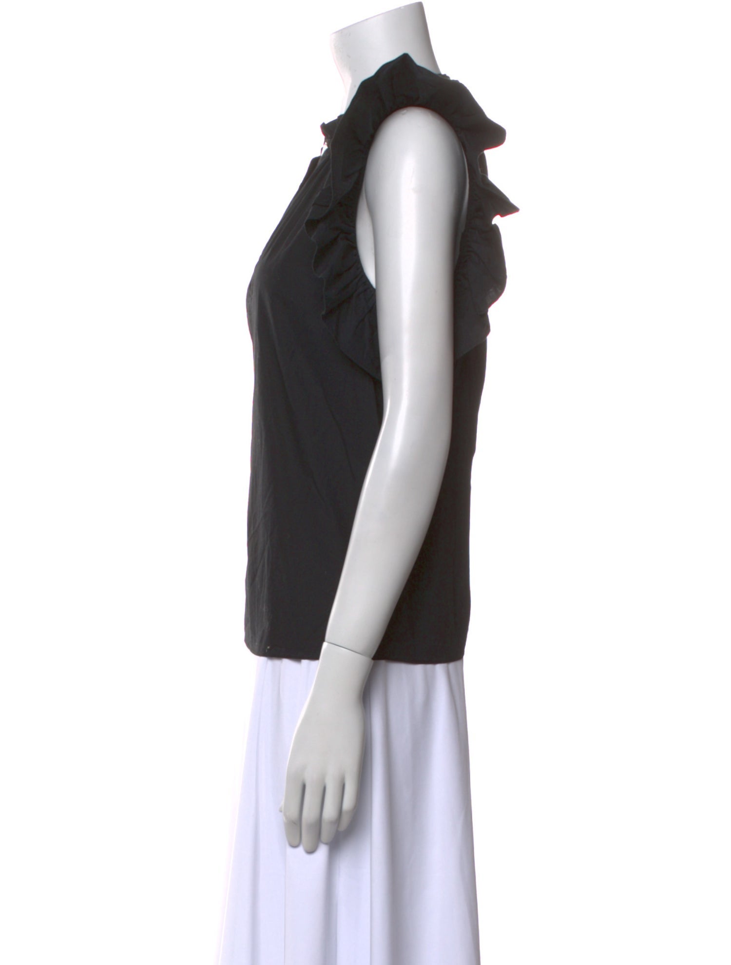 Ulla Johnson V-Neck Short Sleeve Top