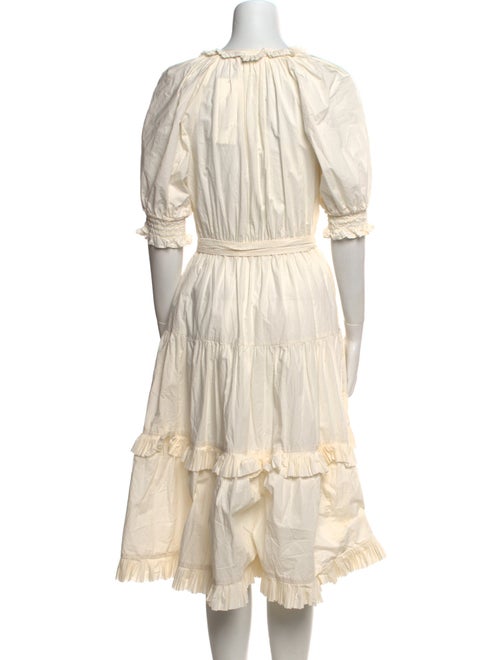 Ulla Johnson V-Neck Midi Length Dress