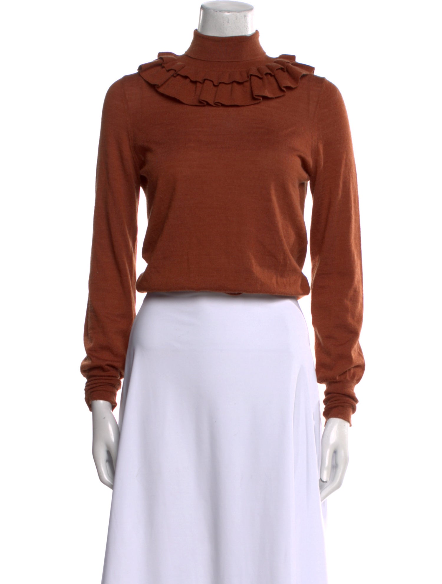 Ulla Johnson Wool Turtleneck Crop Top