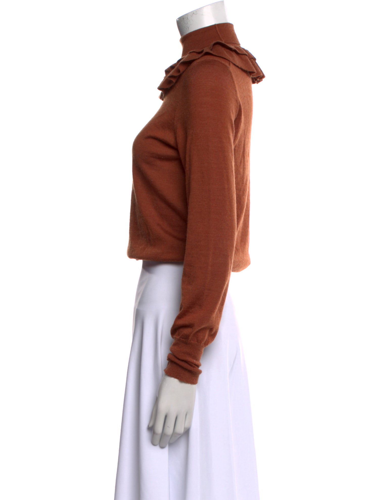 Ulla Johnson Wool Turtleneck Crop Top