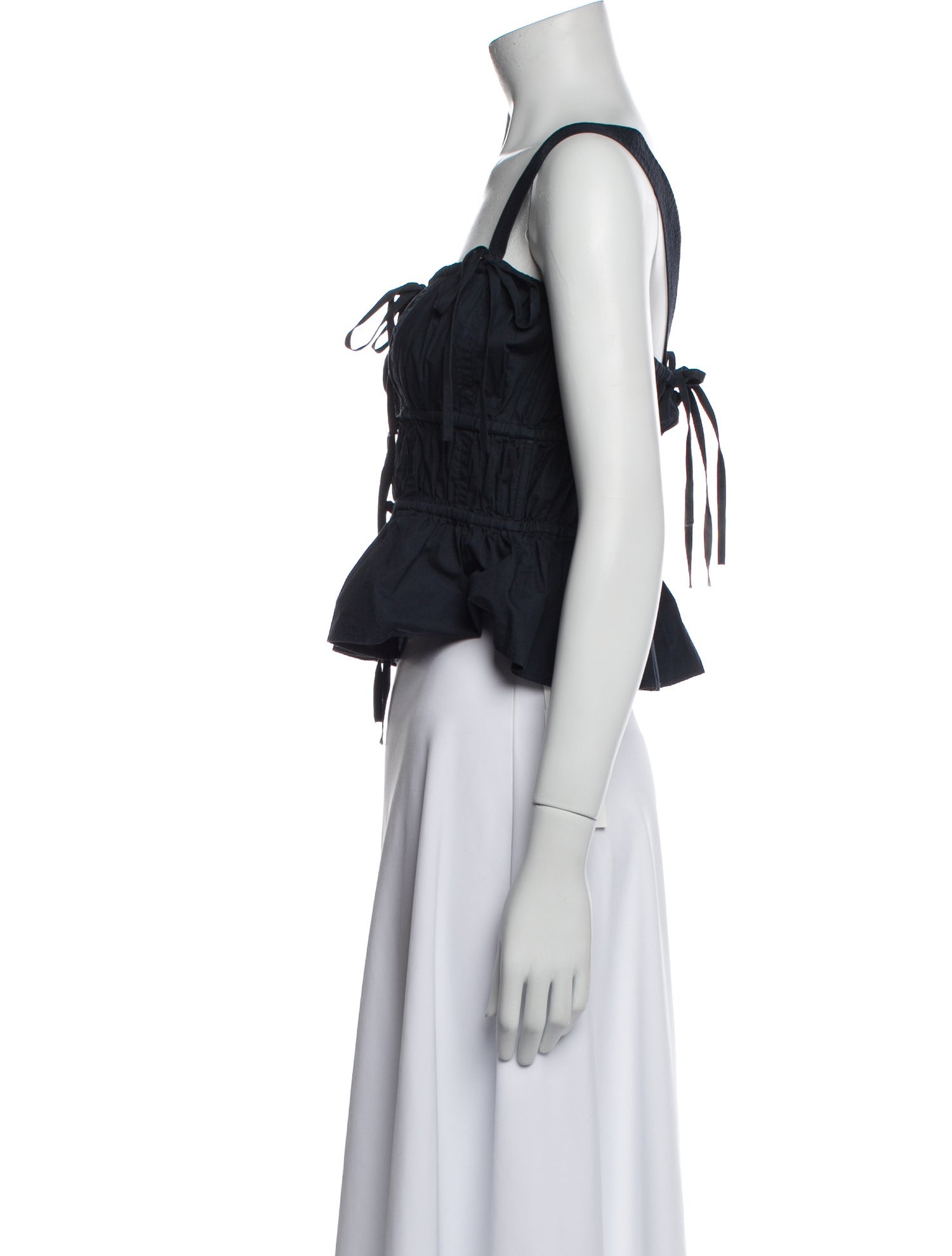 Ulla Johnson Square Neckline Sleeveless Crop Top