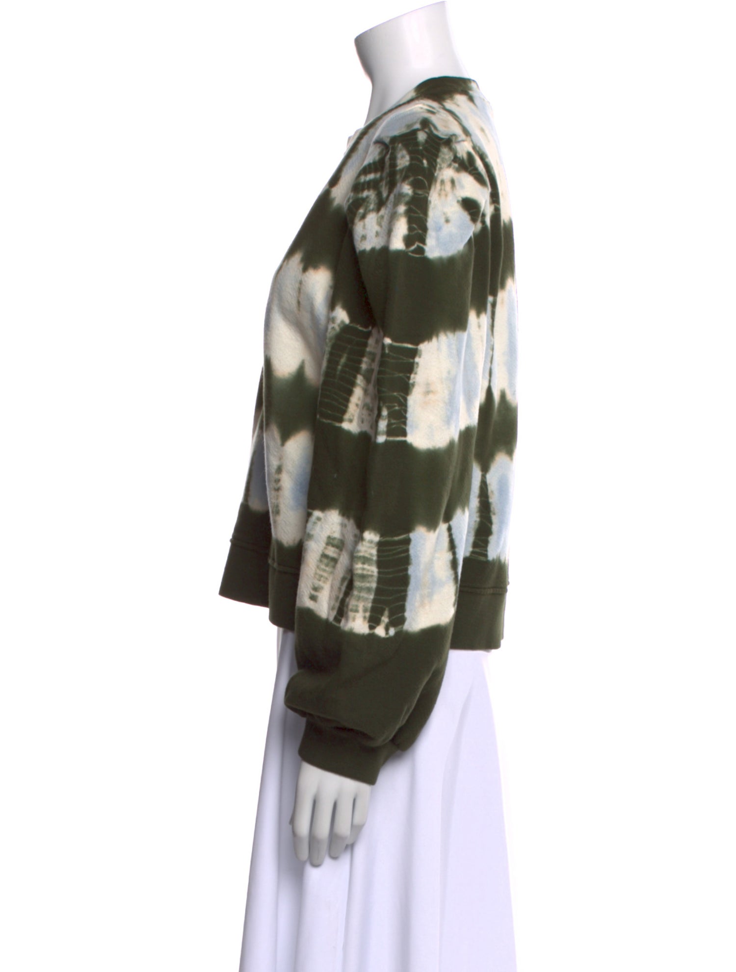 Ulla Johnson Tie-Dye Print Crew Neck Sweatshirt