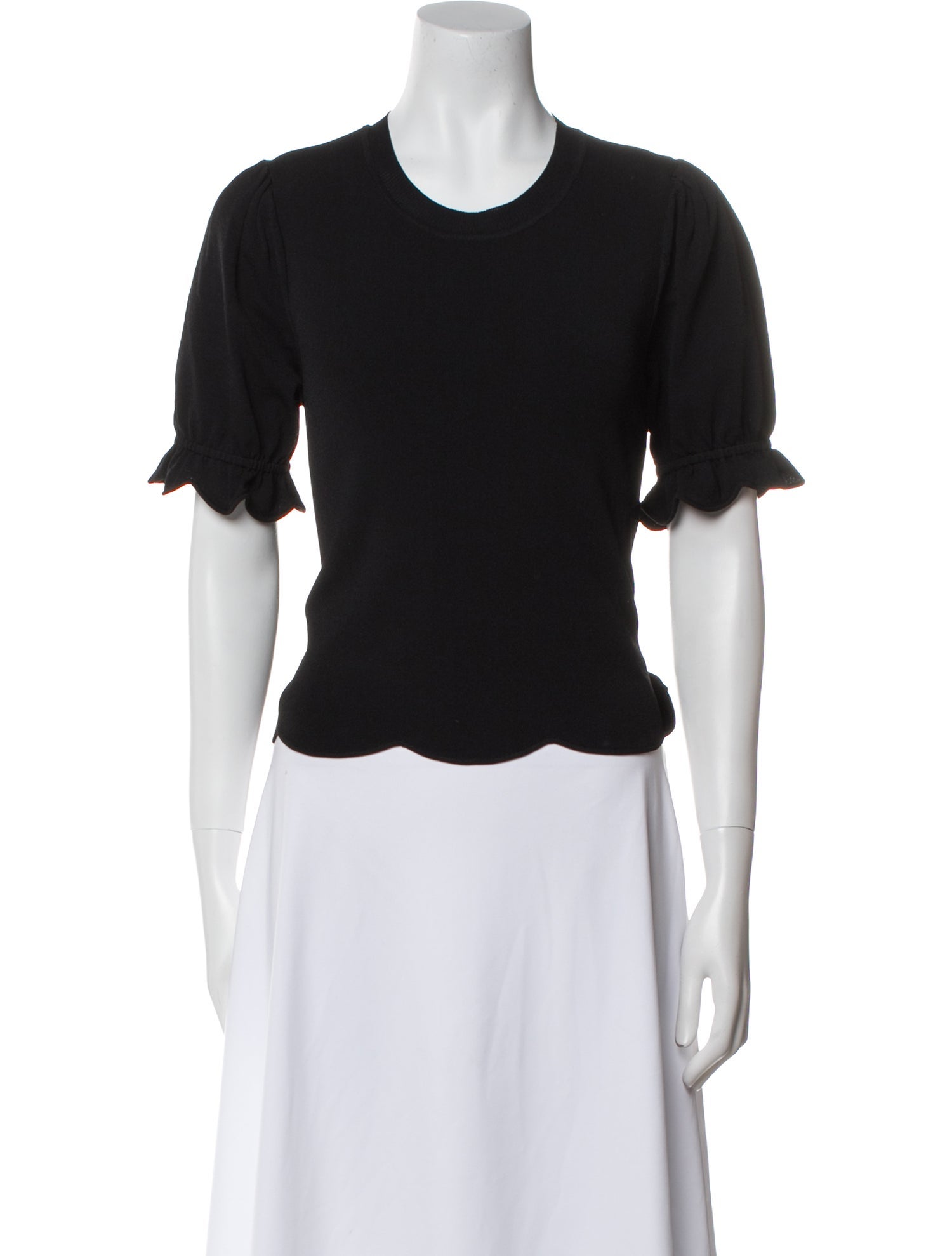 Ulla Johnson Crew Neck Short Sleeve T-Shirt