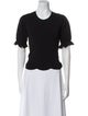 Ulla Johnson Crew Neck Short Sleeve T-Shirt