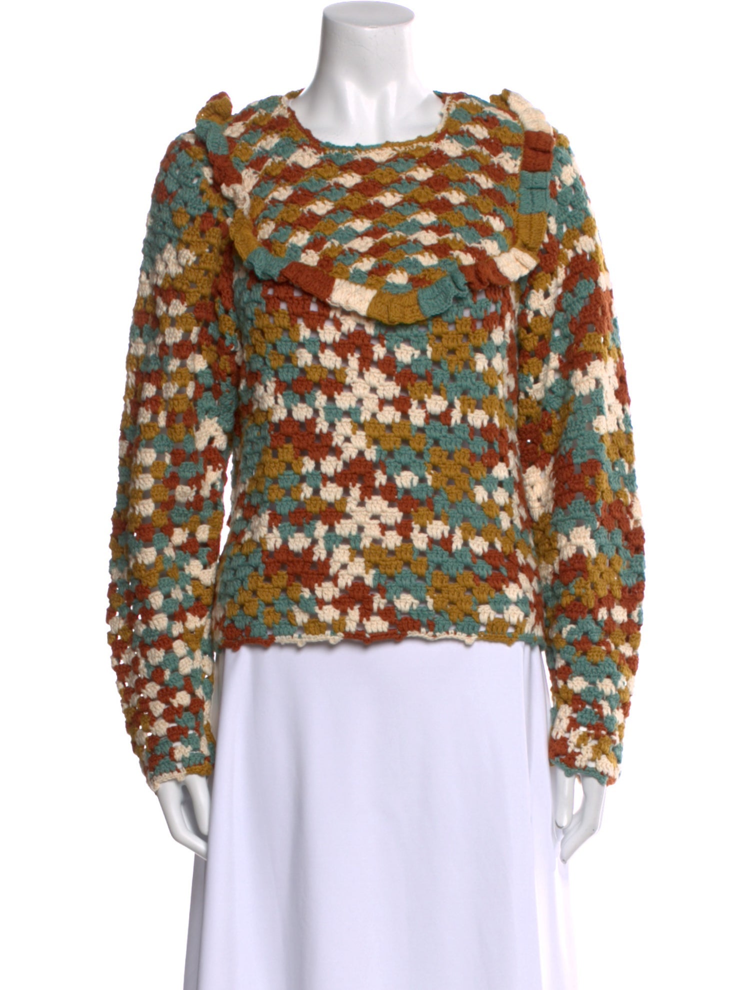 Ulla Johnson Printed Crew Neck Sweater
