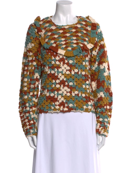 Ulla Johnson Printed Crew Neck Sweater
