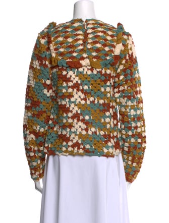 Ulla Johnson Printed Crew Neck Sweater