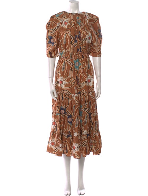 Ulla Johnson Silk Midi Length Dress