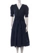 Ulla Johnson V-Neck Midi Length Dress
