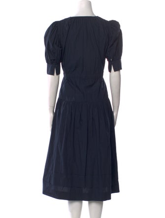 Ulla Johnson V-Neck Midi Length Dress