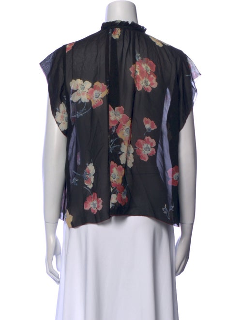 Ulla Johnson Silk Floral Print Blouse