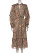 Ulla Johnson Paisley Print Midi Length Dress