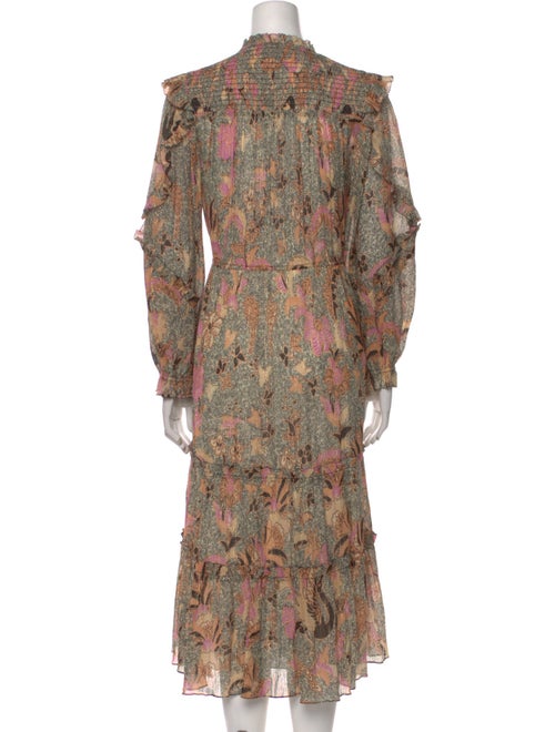 Ulla Johnson Paisley Print Midi Length Dress