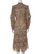 Ulla Johnson Paisley Print Midi Length Dress