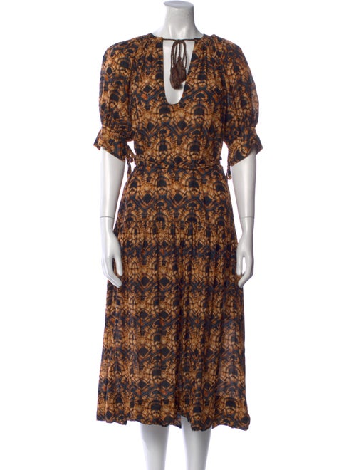 Ulla Johnson Printed Midi Length Dress