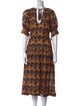 Ulla Johnson Printed Midi Length Dress
