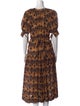 Ulla Johnson Printed Midi Length Dress