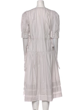 Ulla Johnson V-Neck Midi Length Dress