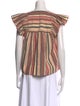 Ulla Johnson Striped V-Neck Blouse