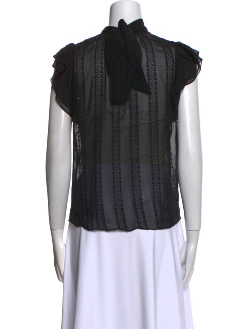 Ulla Johnson Silk Mock Neck Blouse