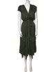 Ulla Johnson V-Neck Midi Length Dress