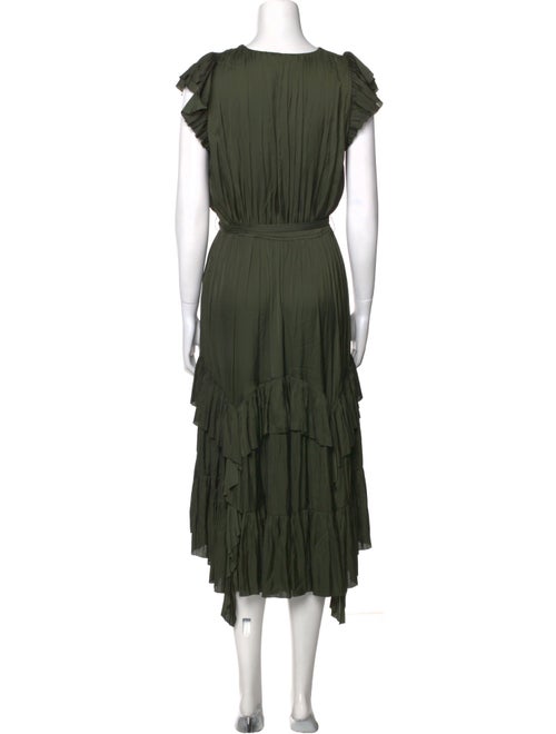Ulla Johnson V-Neck Midi Length Dress