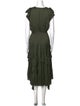 Ulla Johnson V-Neck Midi Length Dress