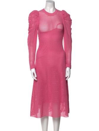 Ulla Johnson Crew Neck Midi Length Dress