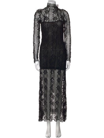 Ulla Johnson Mock Neck Long Dress