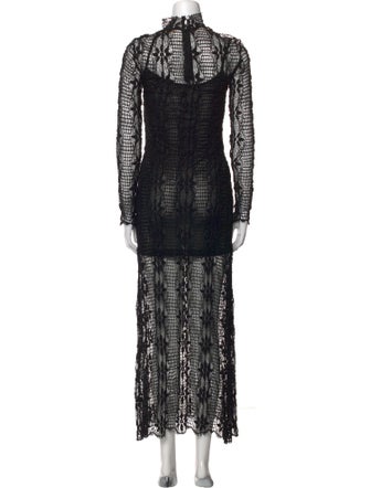 Ulla Johnson Mock Neck Long Dress