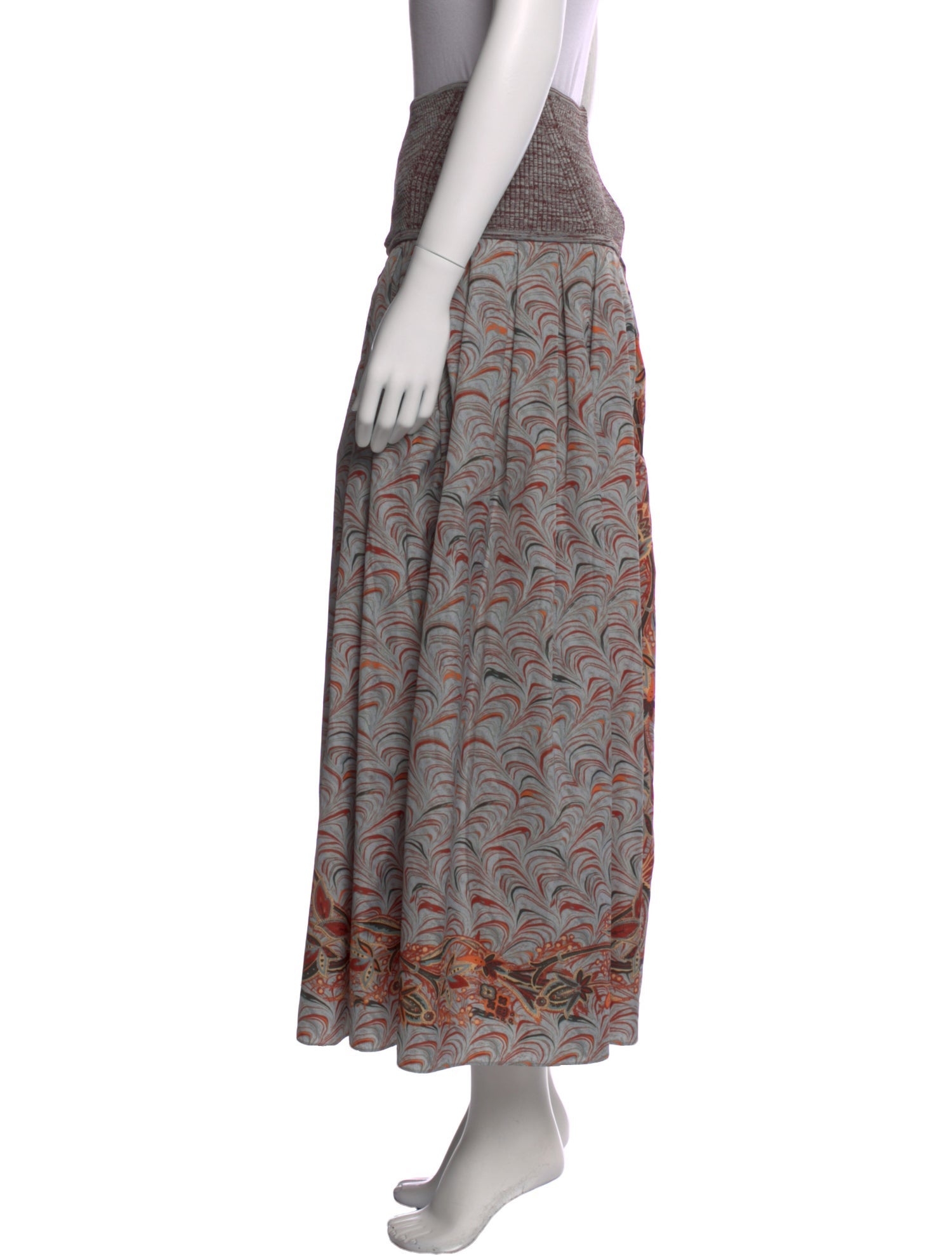 Ulla Johnson Floral Print Midi Length Skirt