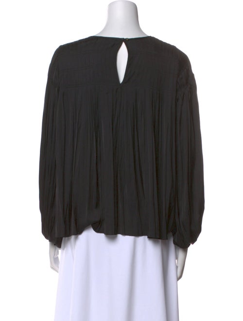 Ulla Johnson Scoop Neck Long Sleeve Blouse