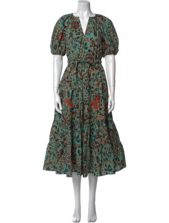 Ulla Johnson Floral Print Long Dress